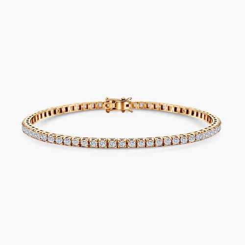Bransoletka tenisowa Share Your Love 3,0mm: złota, diamenty laboratoryjne